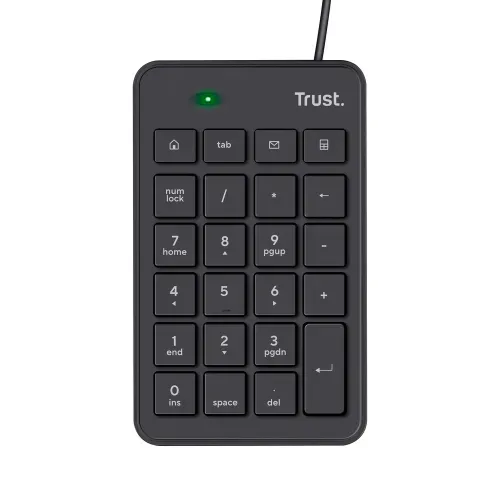 Teclado Numérico Trust Xalas Ultradelgado USB Negro