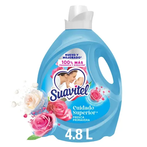 Suavizante de Telas Suavitel Cuidado Superior Fresca Primavera - 4.8 L