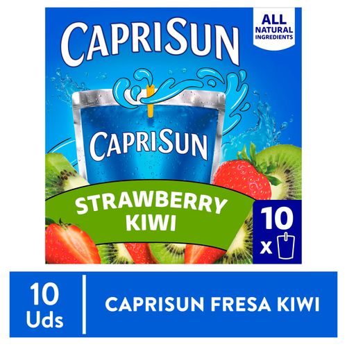 Bebida CapriSun sabor strawberry kiwi 10 pack - 1770 ml