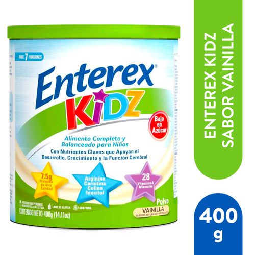 Complemento Enterex Kidz Vainilla Polvo -400 g