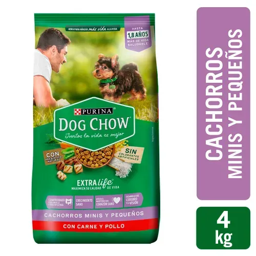 Comida para perro Purina Dog Chow Cachorro minis y pequeños 4 kg