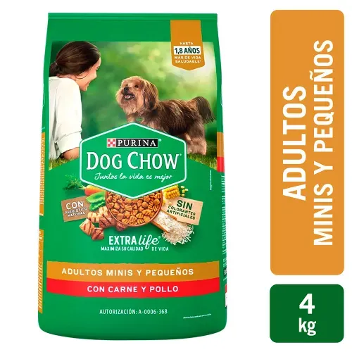 Comida para perro Purina Dog Chow Adulto minis y pequeños 4 kg