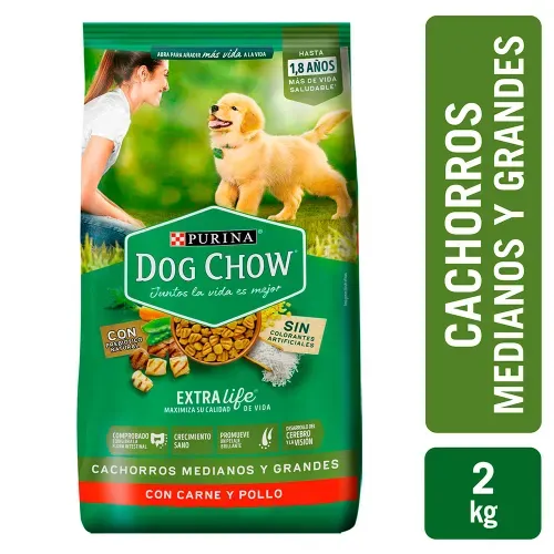 Alimento Dog Chow para cachorro raza mediana - 2 kg