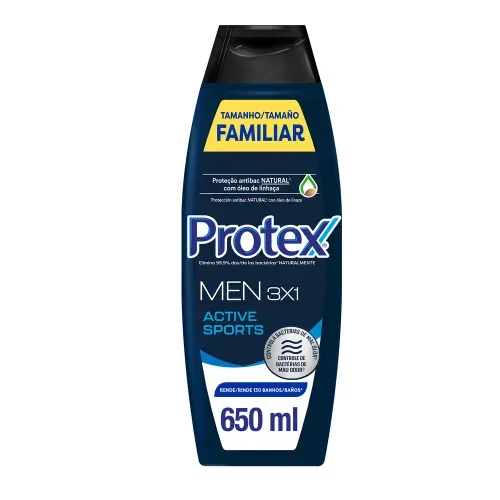 Jabón Líquido Corporal Protex Men 3 en 1 - 650 ml