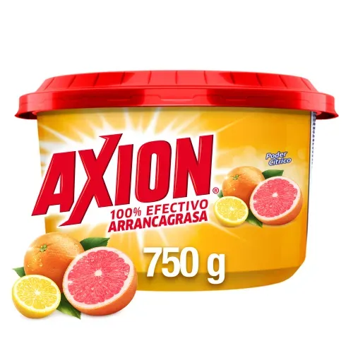 Lavaplatos Axión En Pasta Poder Cítrico Arrancagrasa - 750 g