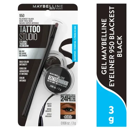 Gel Maybelline Eyeliner 950Blackest Blac - 3 g