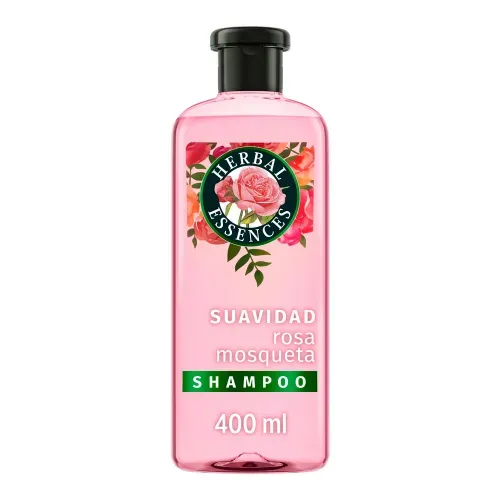 Shampoo Herbal Essences Suavidad Rosa Mosqueta Más Brillo - 400 ml