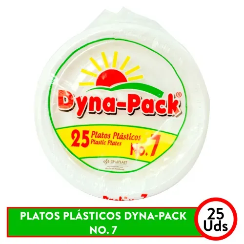 Plato Dyna Pack Desechable N7 - 25 Unidades