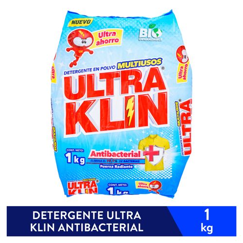 Detergente en Polvo Ultraklin Antibacterial F Rad - 1000 g