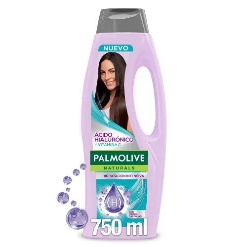 Shampoo Palmolive Naturals con Ácido Hialurónico + Vitamina C - 750ml