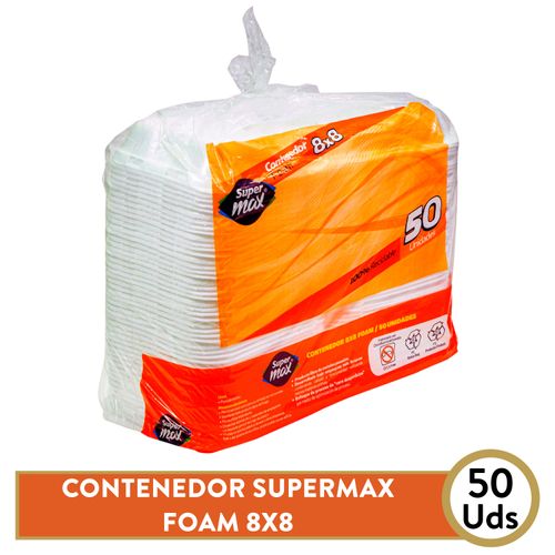 Contenedor Supermax 8X8 Div Des Foam - 25 Unidades