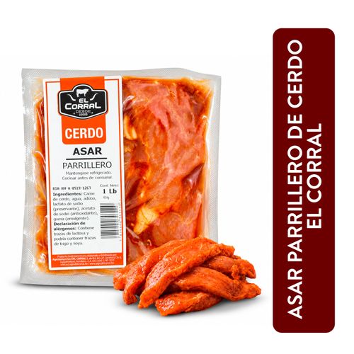 Carne Para Asar Del Corral Parrillero Cerdo Fresco Paquete - 1 Unidad