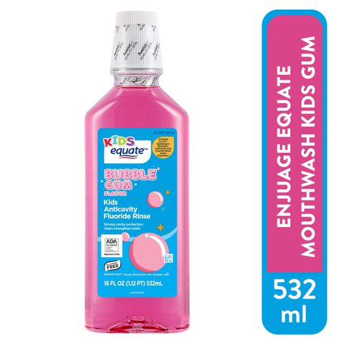 Enjuage Equate Mouthwash Kids Bubble Gum - 532ml