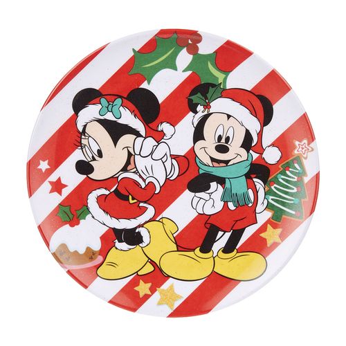 Plato postre Disney navideño - 8 pulgadas