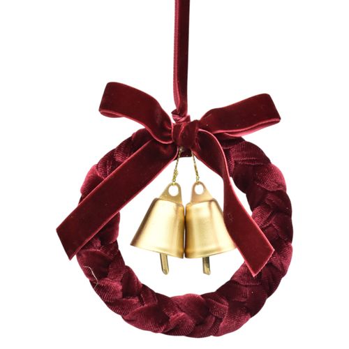 Adorno Holiday Time para árbol corona y campana Navidad - 11 cm