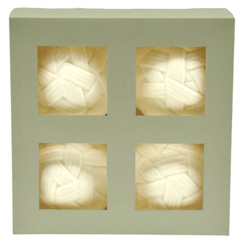 Esferas Holiday Time color crema Navidad 10 cm - 4 Uds