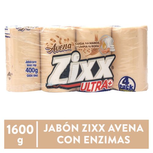 Jabón Zixx Avena Con Enzimas - 400 g c/u