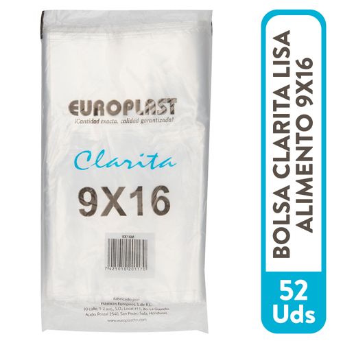 Bolsa Clarita Lisa Alimento B D 9X16 52U