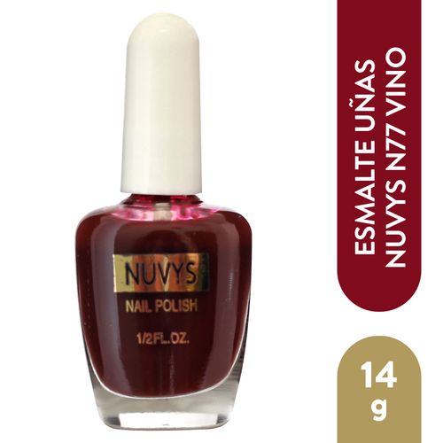 Esmalte Nuvys Para Unas N77 Vino 15Ml