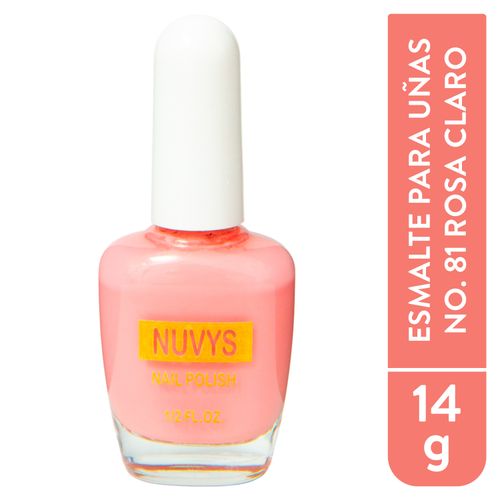 Nuvys Esmalte Para Unas No 81 Rosa Claro