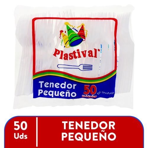 Tenedor Desecha Pequeno  Plastival 50Ea