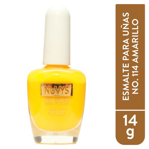 Esmalte Unas Nuvys 114 Amarillo Seguro