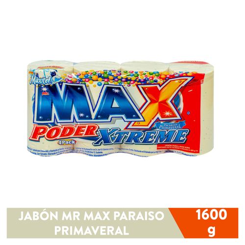 Jabón Mr Max Blanco Suavizante Plancha Fácil 1600 g