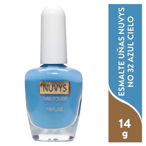 Nuvys Esmalte Para Unas No 32 Azul Cielo