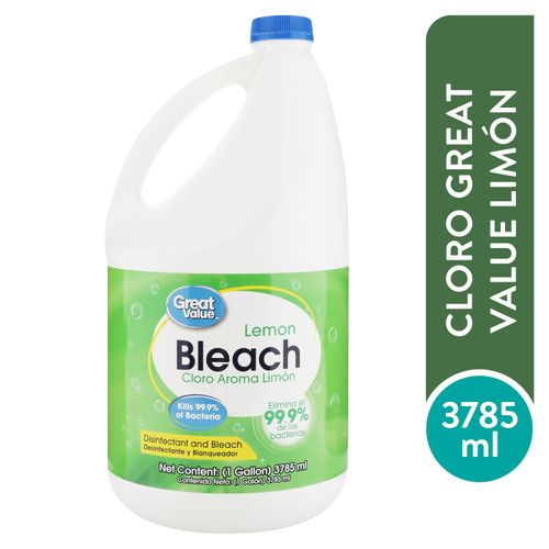 Cloro Great Value Limon Bt 3785 Ml Galon