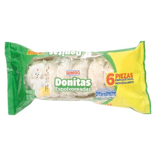 Donas Bimbo Espolvoreadas 6 pack -150 g