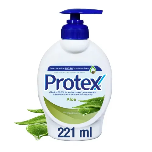 Jabón Líquido Protex Antibacterial Aloe - 221 ml