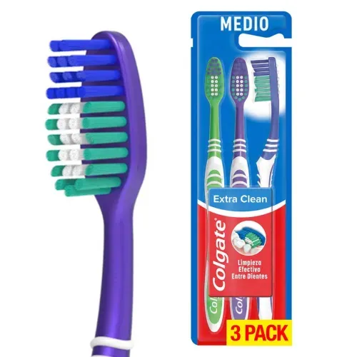 Cepillo Dental Colgate Extra Clean 3 Pack