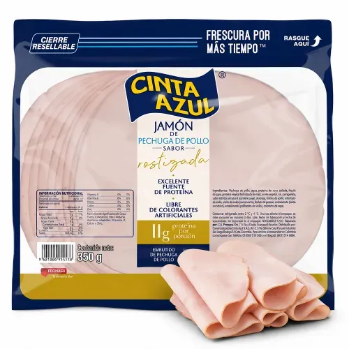 Jamon Pollo Rostizado Cinta Azul 350 g
