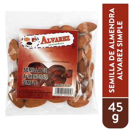 Semilla De Almendras Alvarez Simple - 45 g