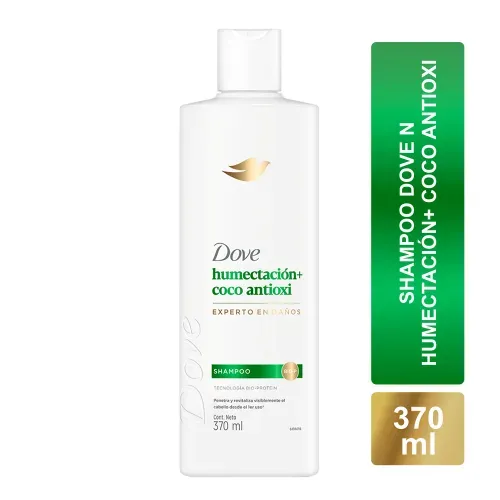 Shampoo Dove Humectacion + coco en liquido - 370 ml