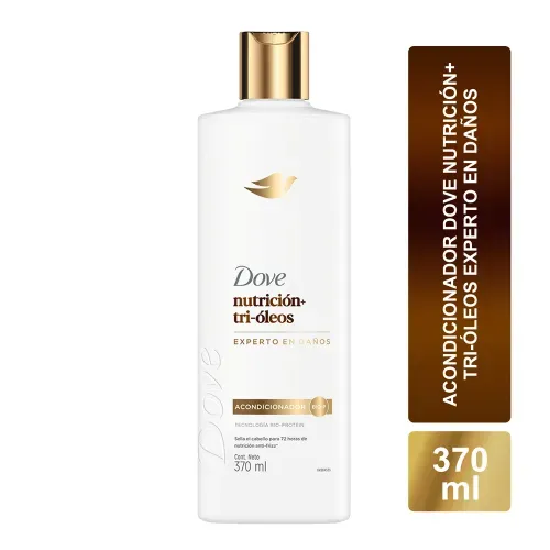 Acondicionador Dove Nutricion + tri oleos en crema - 370 ml