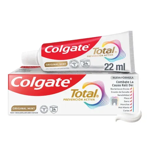 Pasta Dental Colgate Total Original Mint Prevención Activa - 22 ml