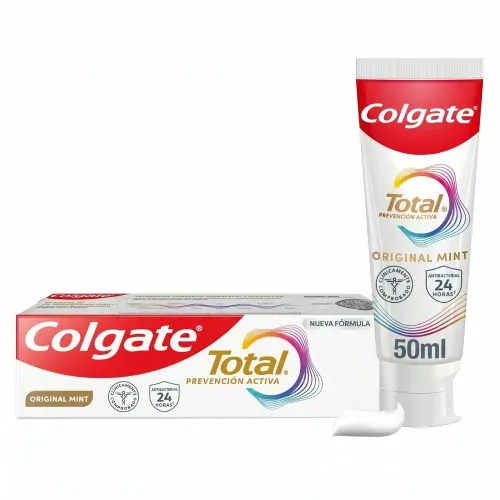 Pasta Dental Colgate Total Original Mint Prevención Activa 50-ml
