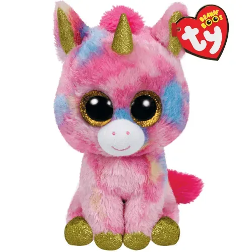 Peluche Ty Beanie Boos Fantasia Unicornio Milticolor Regular