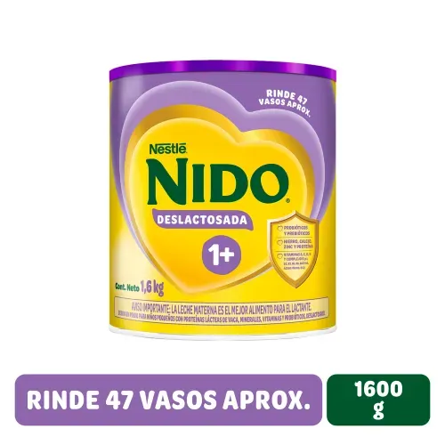 Alimento Complementario NIDO® 1+ Deslactosada - Lata 1.6kg