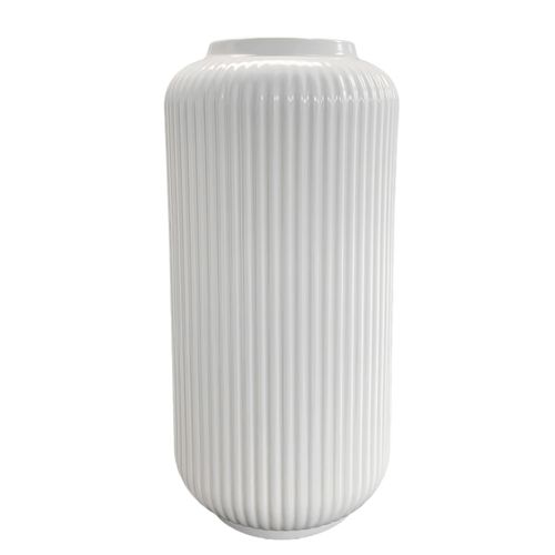 Ms Florero Ceramica Blanco 30cm Unidad