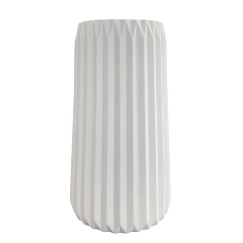 Ms Florero Ceramica Blanco 25cm Unidad