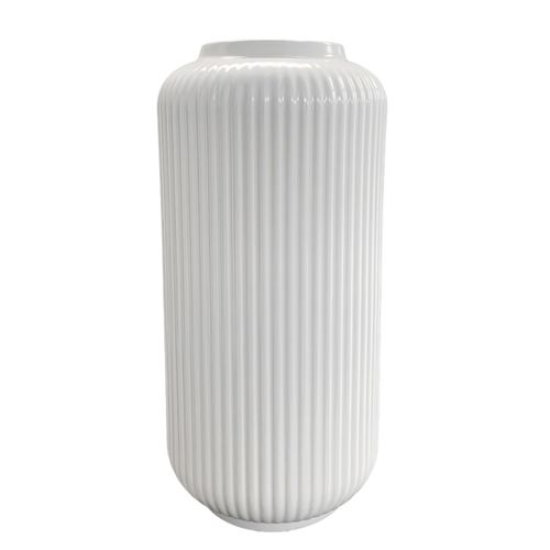 Ms Florero Ceramica Blanco 25cm Unidad