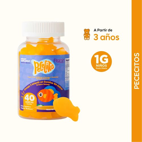 Pececitos Fitamin con Omega 3 - 40 Gomitas