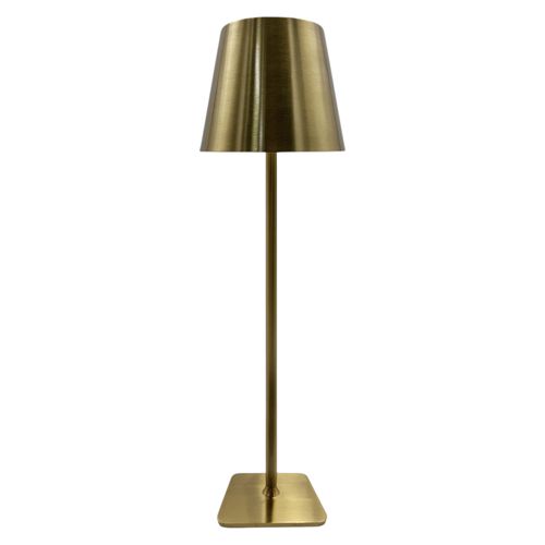 Ht Set 2 Lamparas Recargable Dorada 38cm