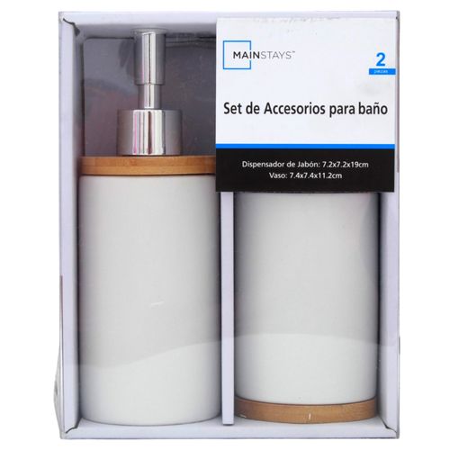 Set De 2 Accesorios De Bano De Ceramica