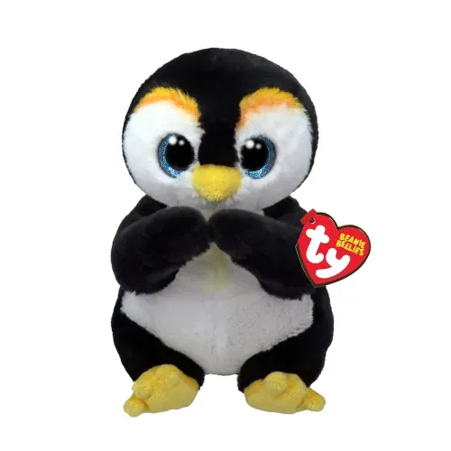 Peluche Ty Beanie Bellies Neve Pingüino  Regular
