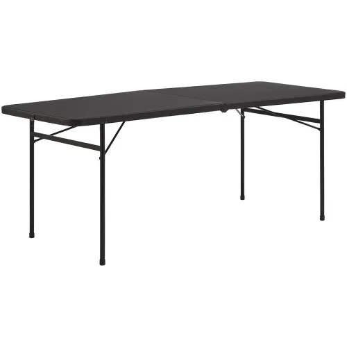 Mesa plegable mainstays de resina color negro