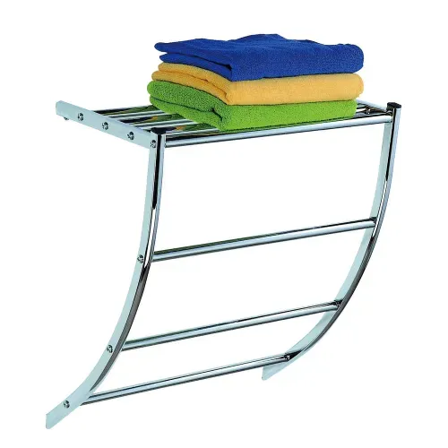 Toallero para baño Mainstays de acero cromado