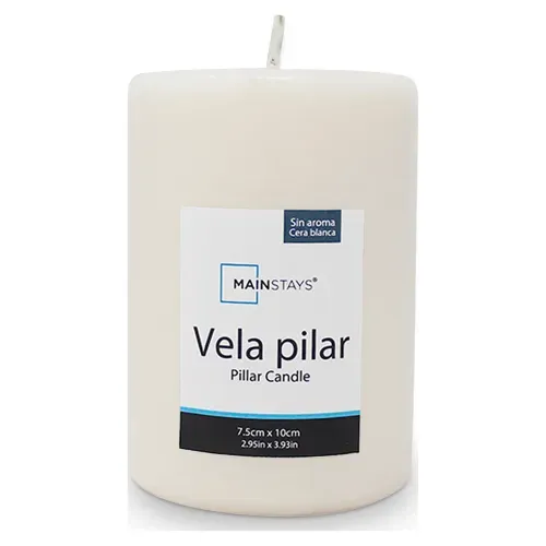 Ms Vela Pilar Blanca 75X100Mm Ea 1